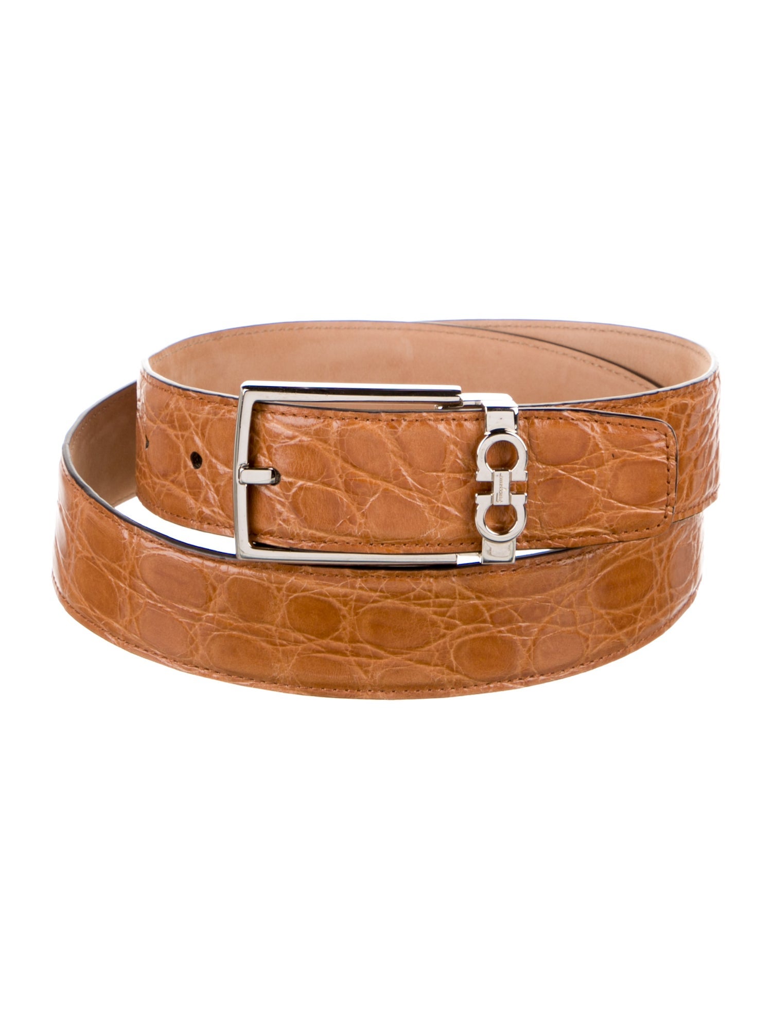 ferragamo crocodile belt