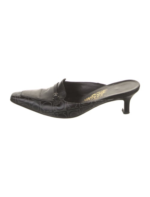 Salvatore Ferragamo Leather Patterned Mules