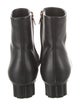 Salvatore Ferragamo Leather Chain-Link Accents Boots