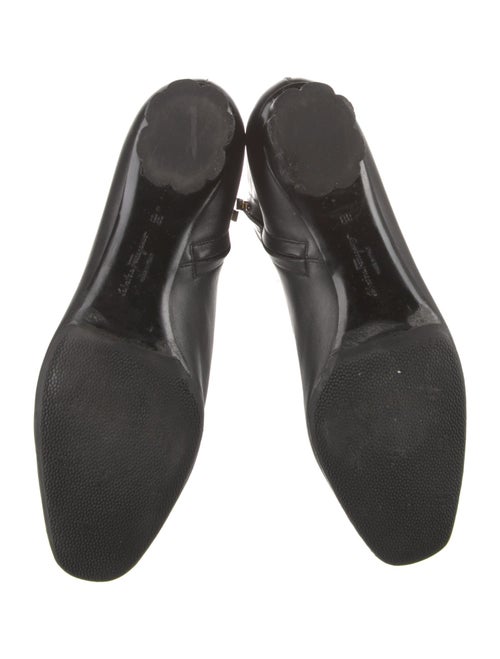 Salvatore Ferragamo Leather Chain-Link Accents Boots