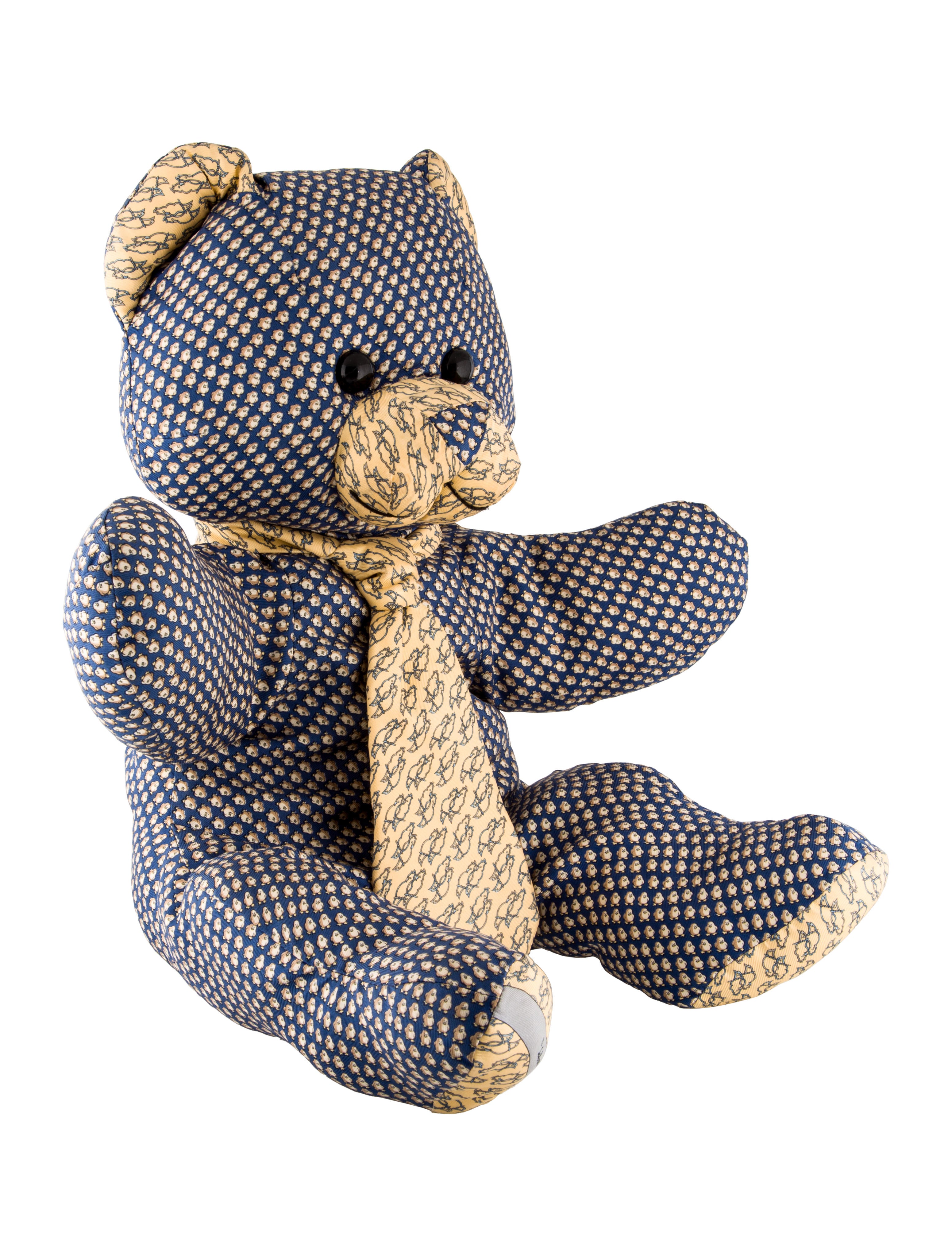 salvatore ferragamo silk teddy bear