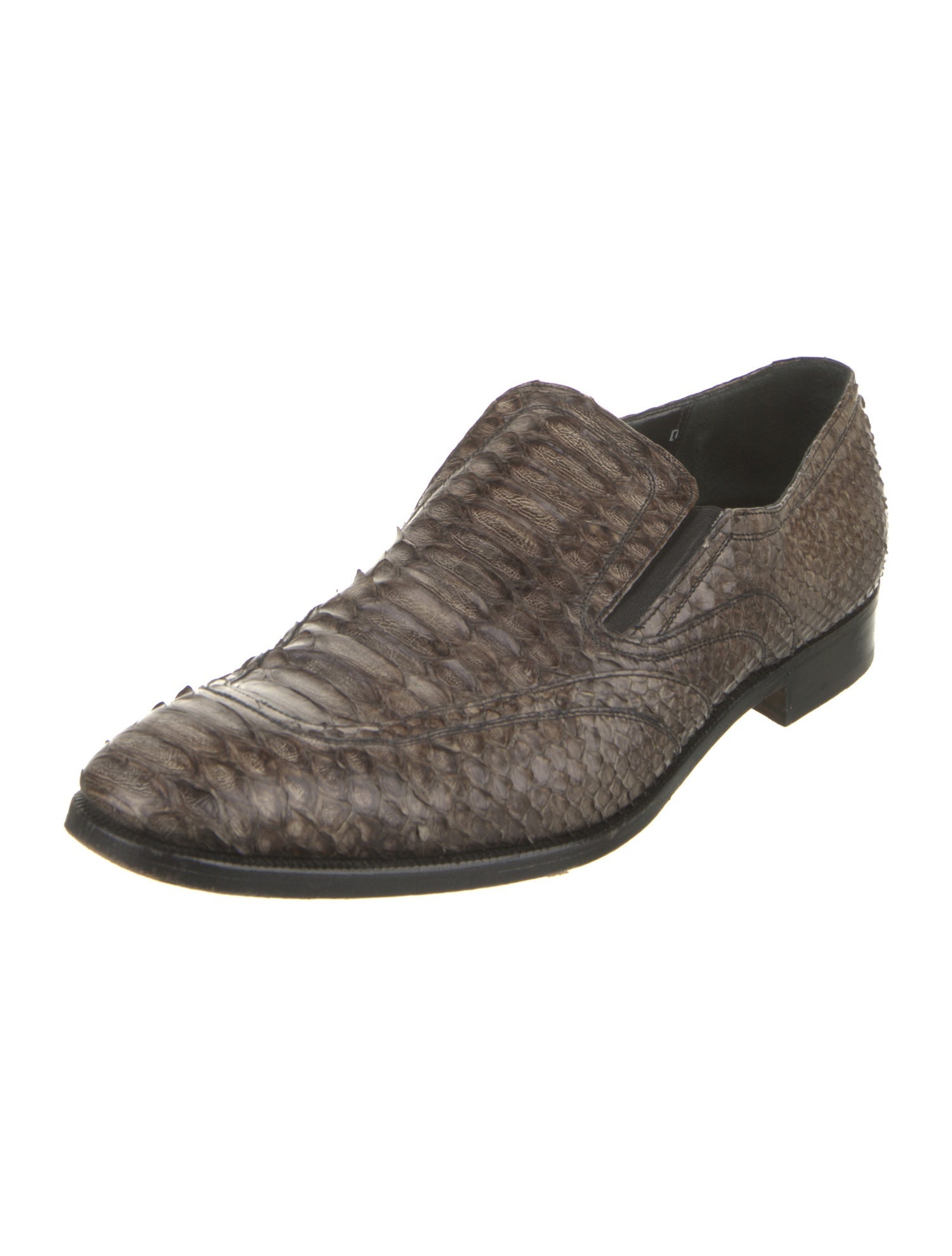 Salvatore Ferragamo Python Dress Loafers