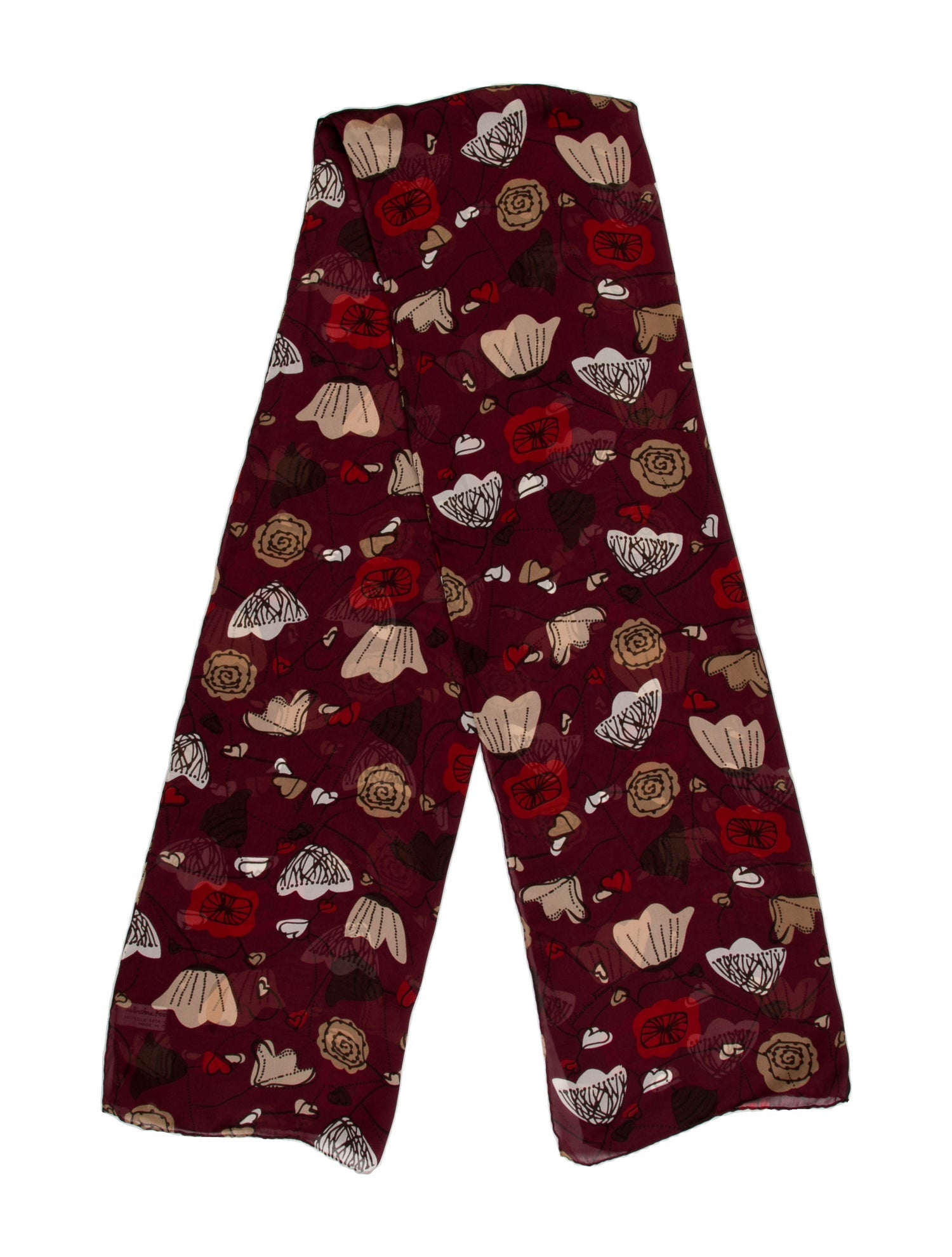 Salvatore Ferragamo Silk Printed Scarf