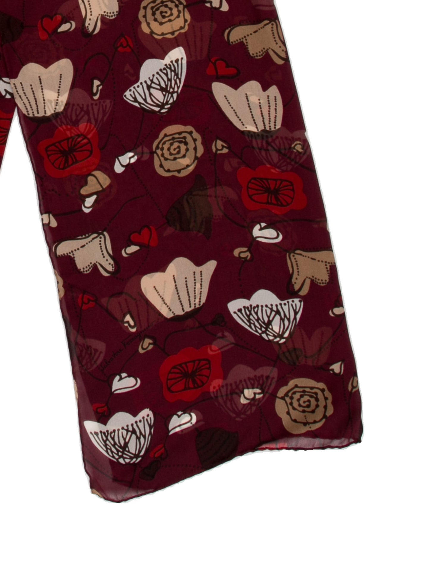 Salvatore Ferragamo Silk Printed Scarf