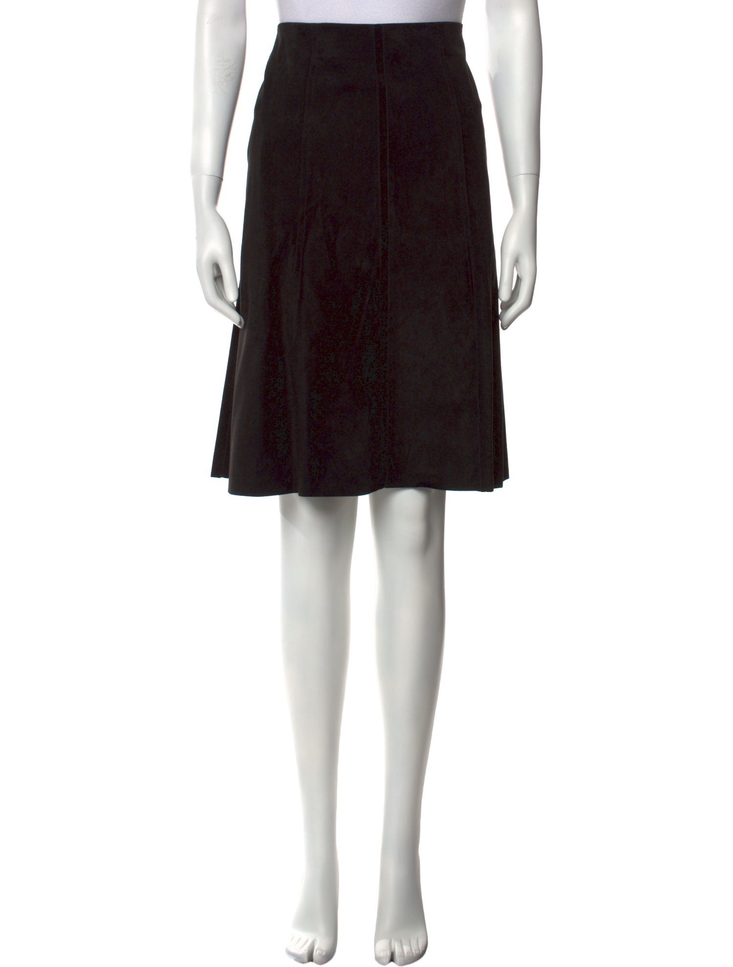 Salvatore Ferragamo Leather Knee-Length Skirt