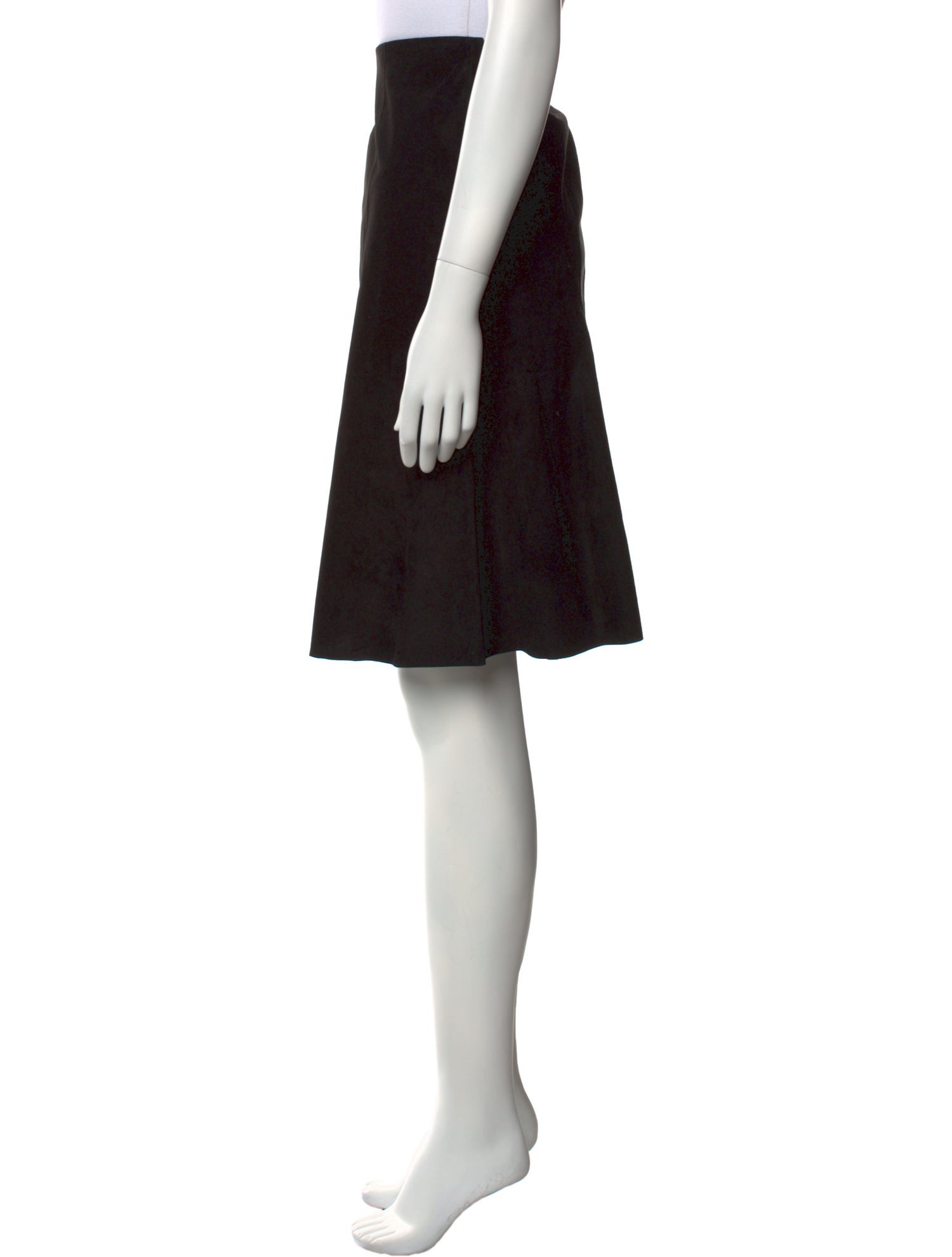 Salvatore Ferragamo Leather Knee-Length Skirt