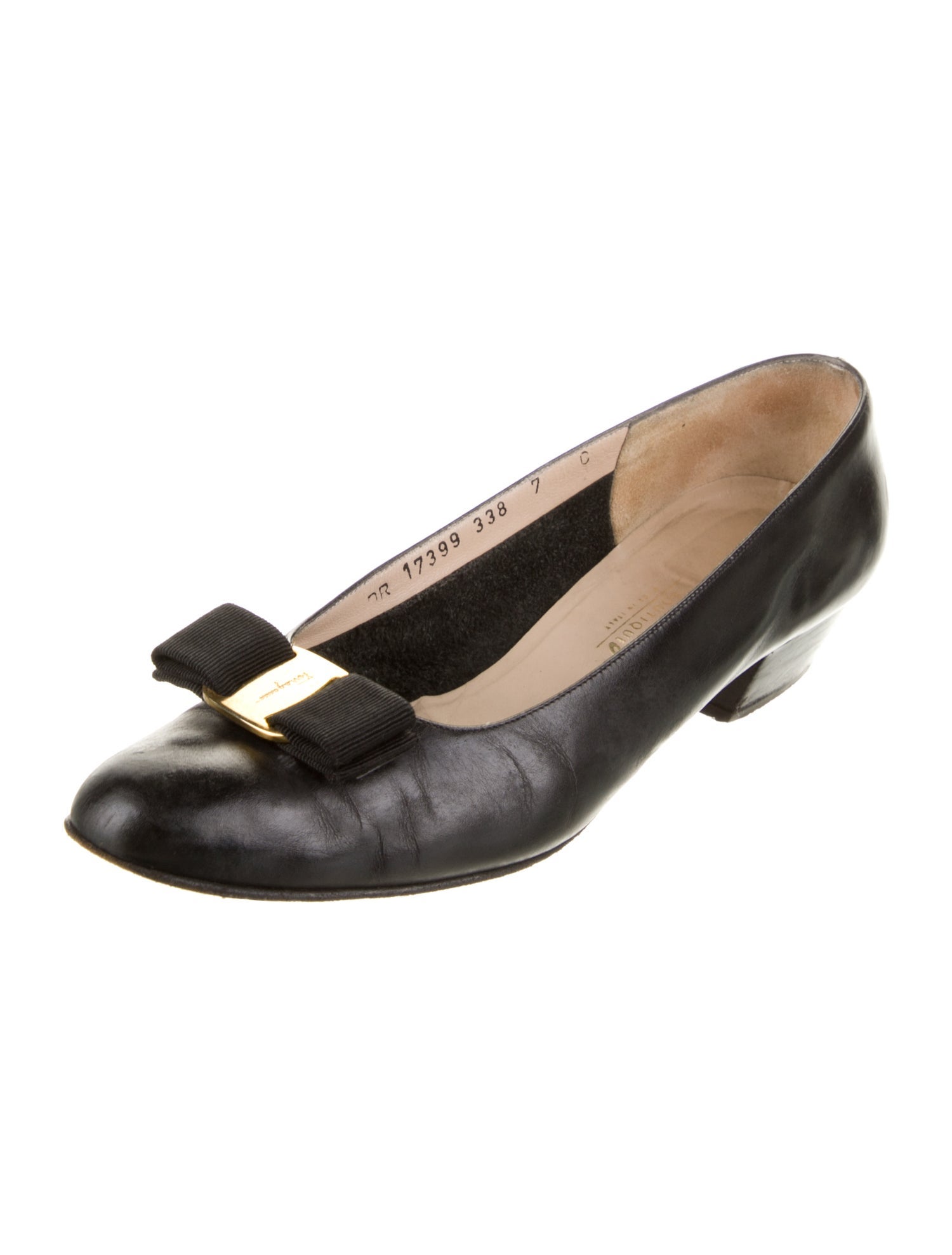 Salvatore Ferragamo Vintage Leather Pumps