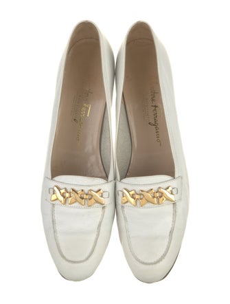 Salvatore Ferragamo Leather Animal Print Loafers