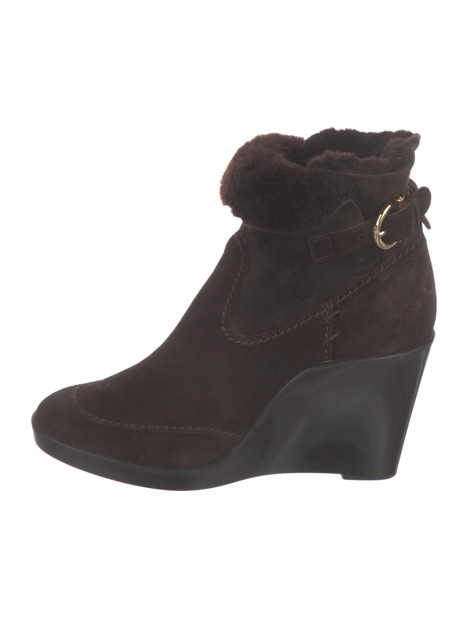 Salvatore Ferragamo Suede Lace-Up Boots