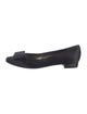 Salvatore Ferragamo Vara Bow Accent Suede Flats