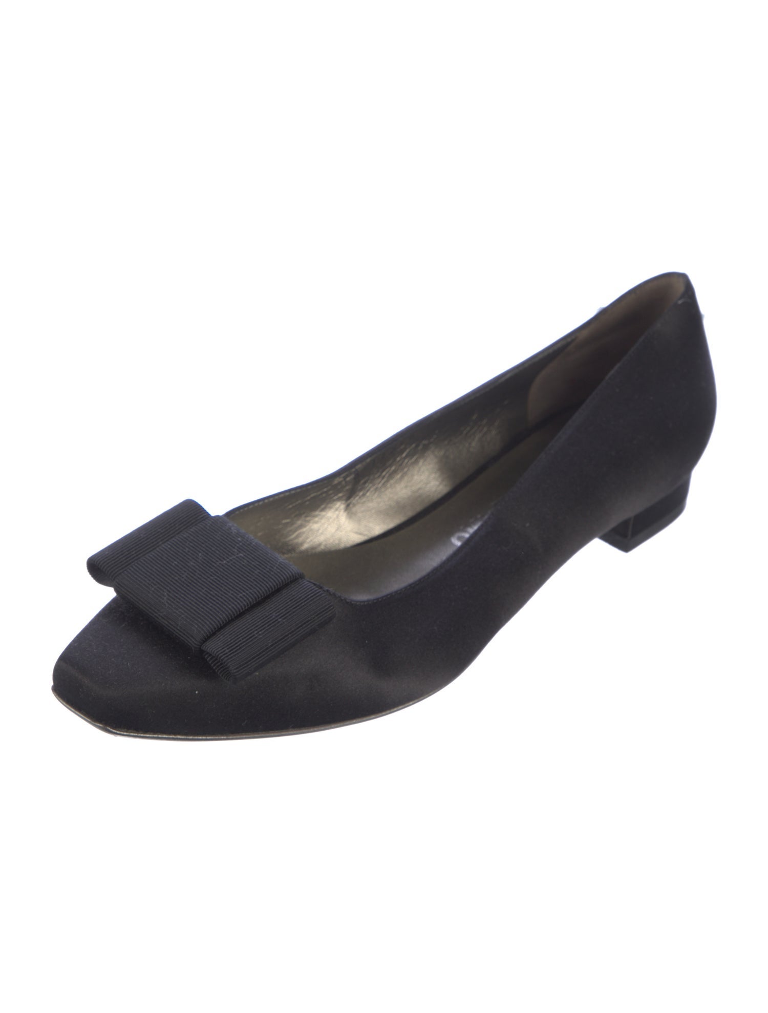 Salvatore Ferragamo Vara Bow Accent Suede Flats