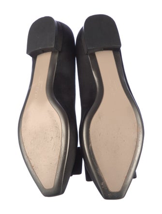 Salvatore Ferragamo Vara Bow Accent Suede Flats