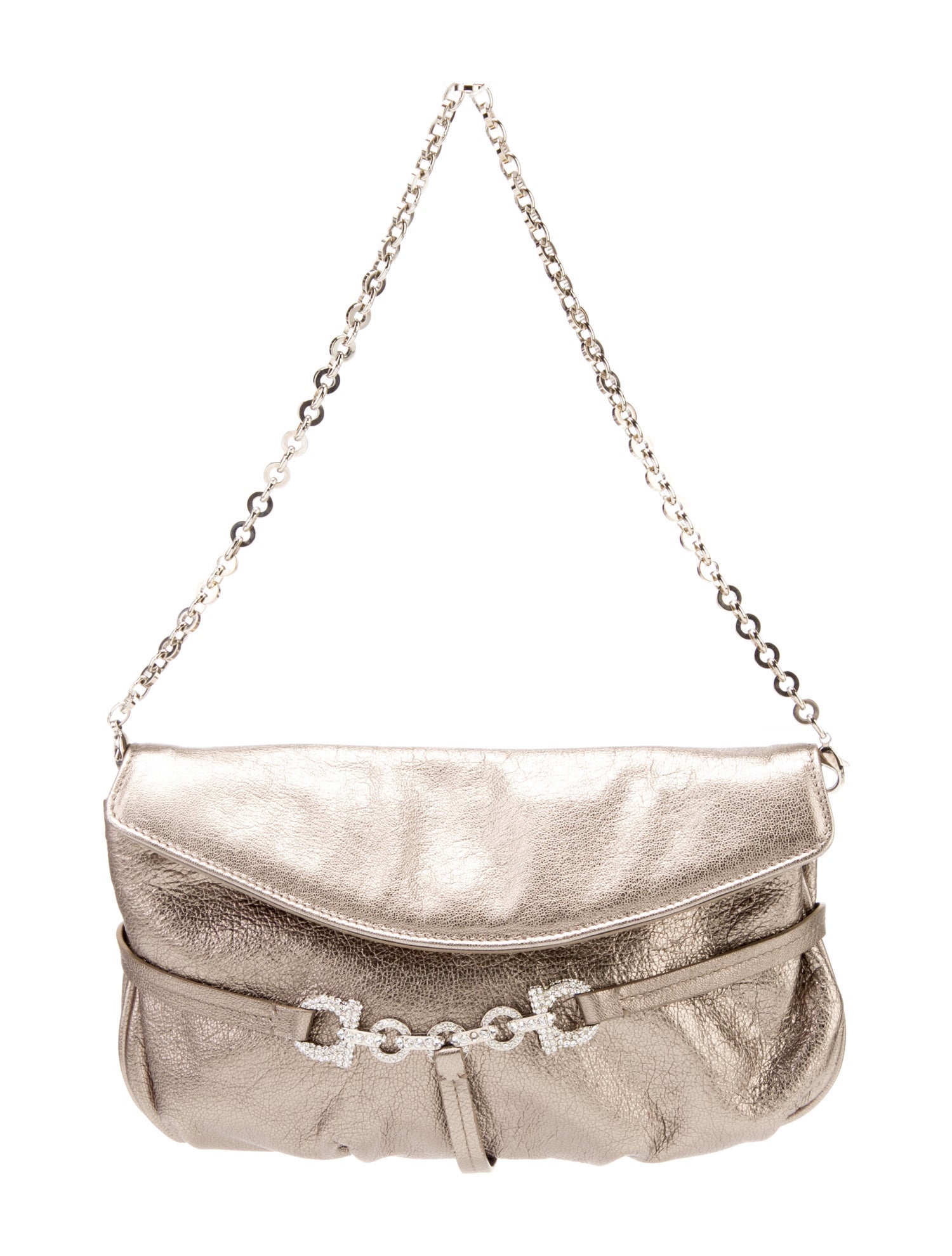 Salvatore Ferragamo Gancio Evening Bag Metallic Evening Bags Handbags SAL389161 The RealReal