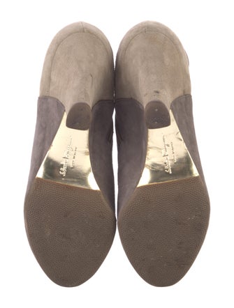 Salvatore Ferragamo Vara Bow Accent Suede Boots