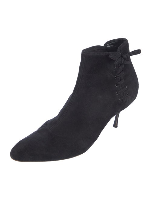 Salvatore Ferragamo Suede Sock Boots