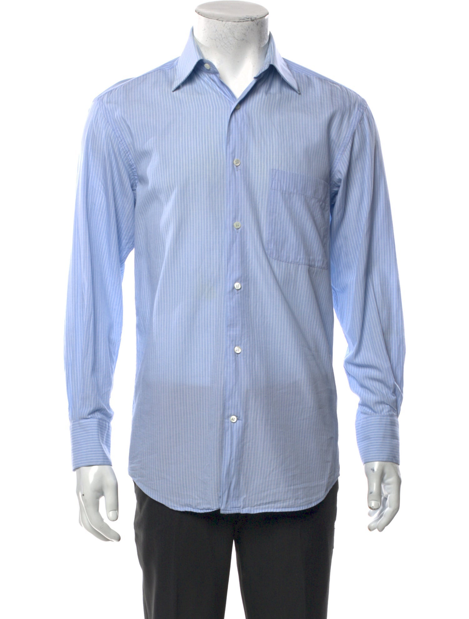 Salvatore Ferragamo Striped Long Sleeve Shirt