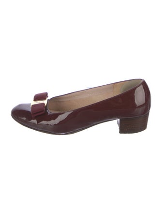 Salvatore Ferragamo Vara Bow Accent Patent Leather Pumps