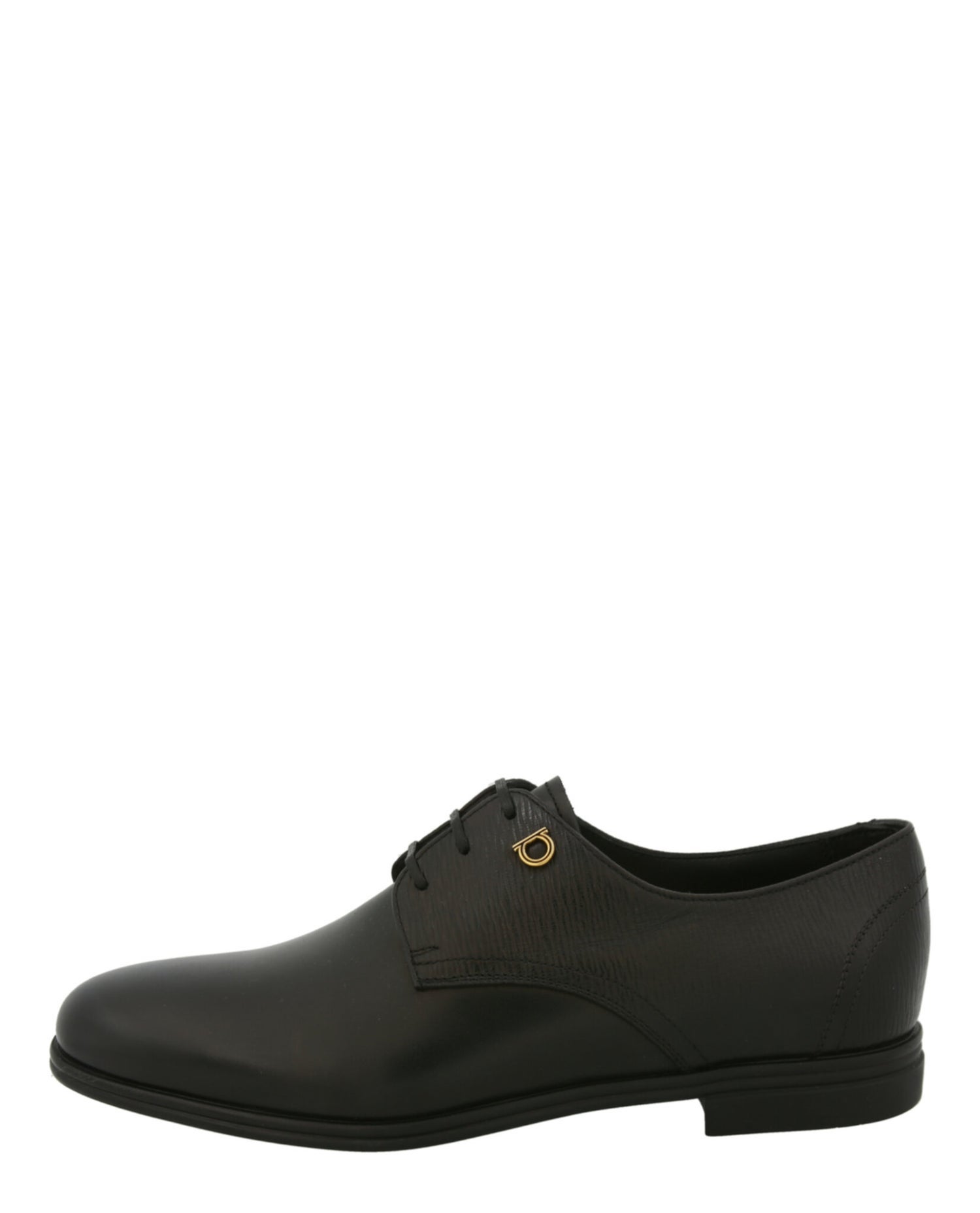 Salvatore Ferragamo Gancini Calf Leather Logo Derby Shoes w/ Tags