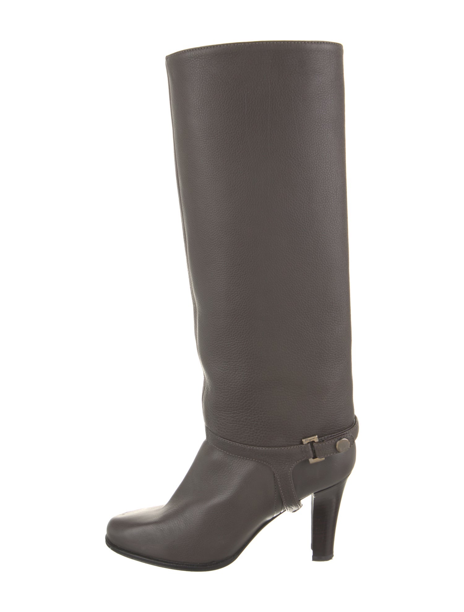 Salvatore Ferragamo Leather Riding Boots