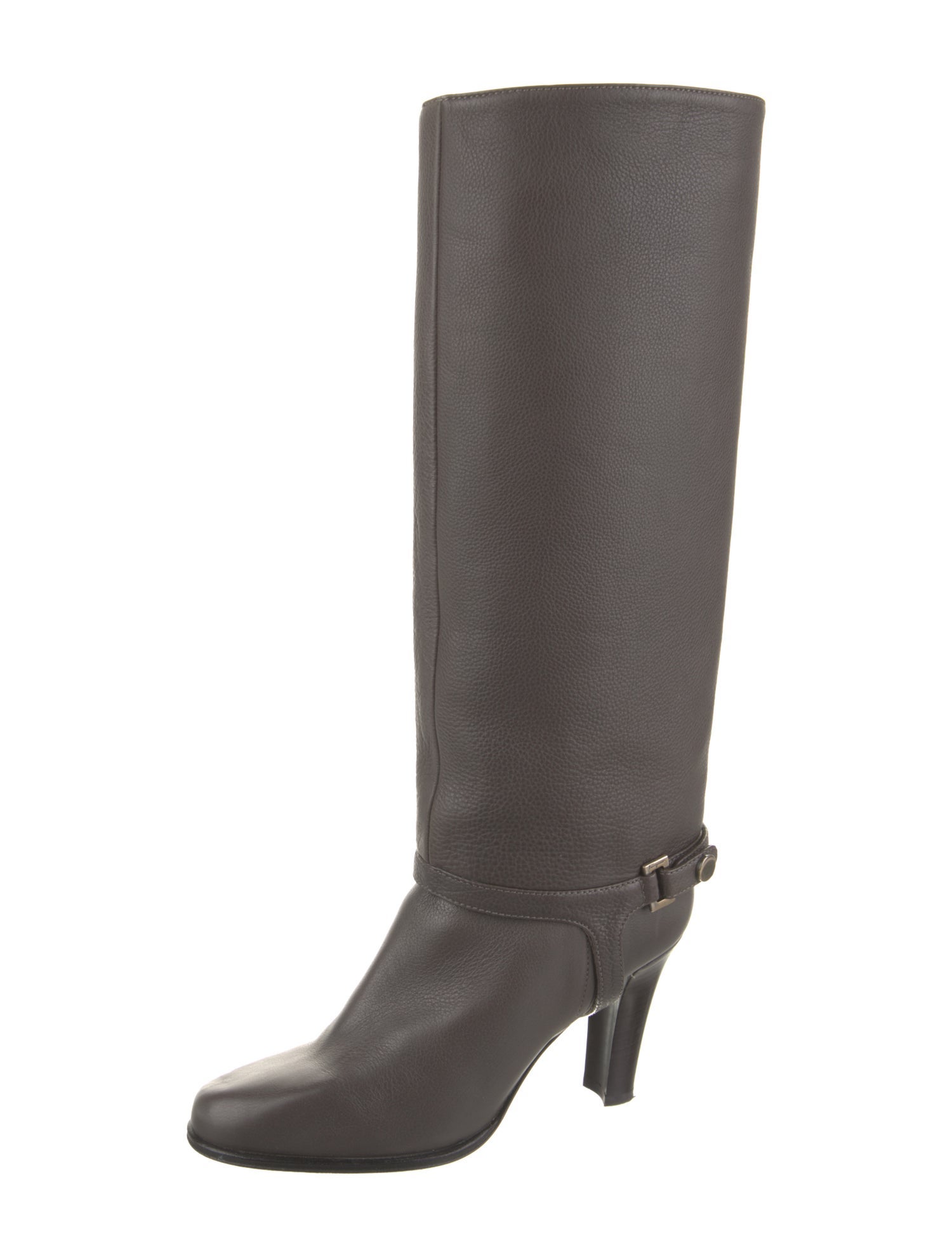 Salvatore Ferragamo Leather Riding Boots