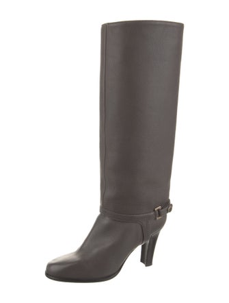 Salvatore Ferragamo Leather Riding Boots