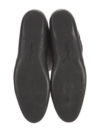 Salvatore Ferragamo Suede Grosgrain Trim Riding Boots