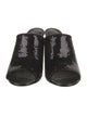 Salvatore Ferragamo Lambskin Sequin Embellishments Slides