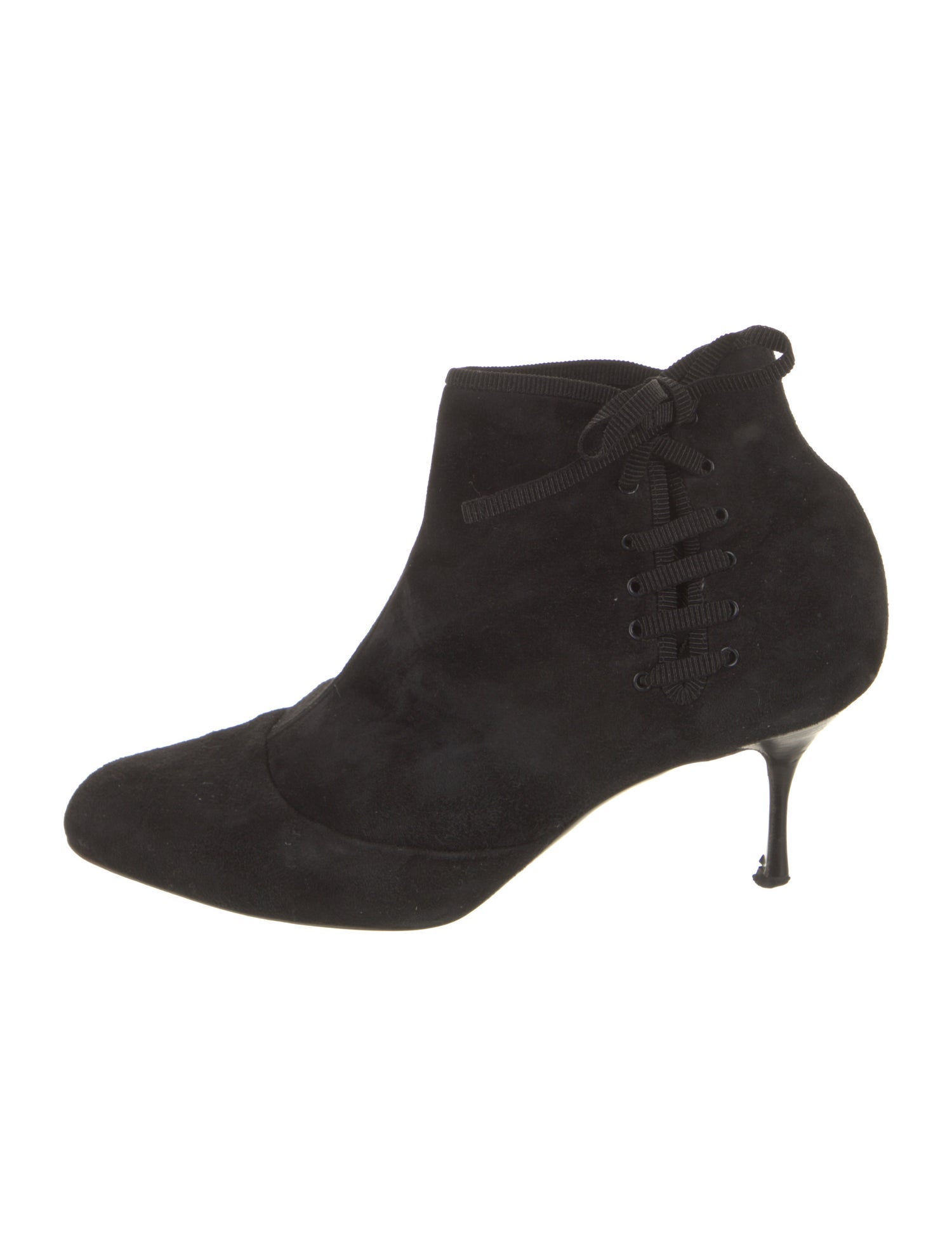 Salvatore Ferragamo Suede Grosgrain Trim Chelsea Boots