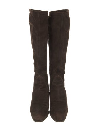 Salvatore Ferragamo Suede Riding Boots