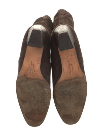 Salvatore Ferragamo Suede Riding Boots