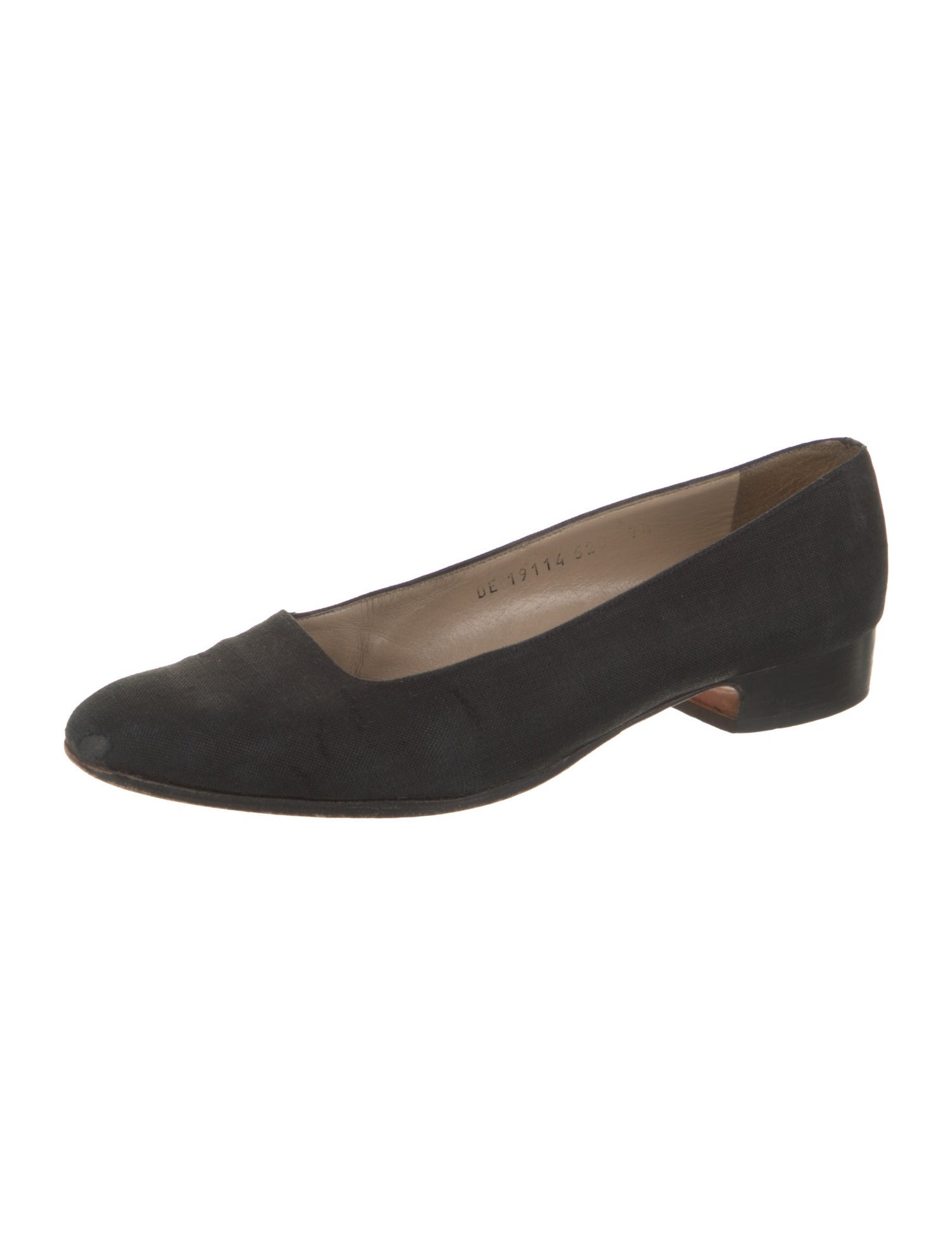 Salvatore Ferragamo Vara Bow Accent Canvas Flats
