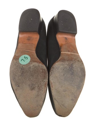 Salvatore Ferragamo Vara Bow Accent Canvas Flats