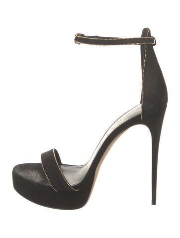 Salvatore Ferragamo Pumps Suede Glitter Accents 9.5