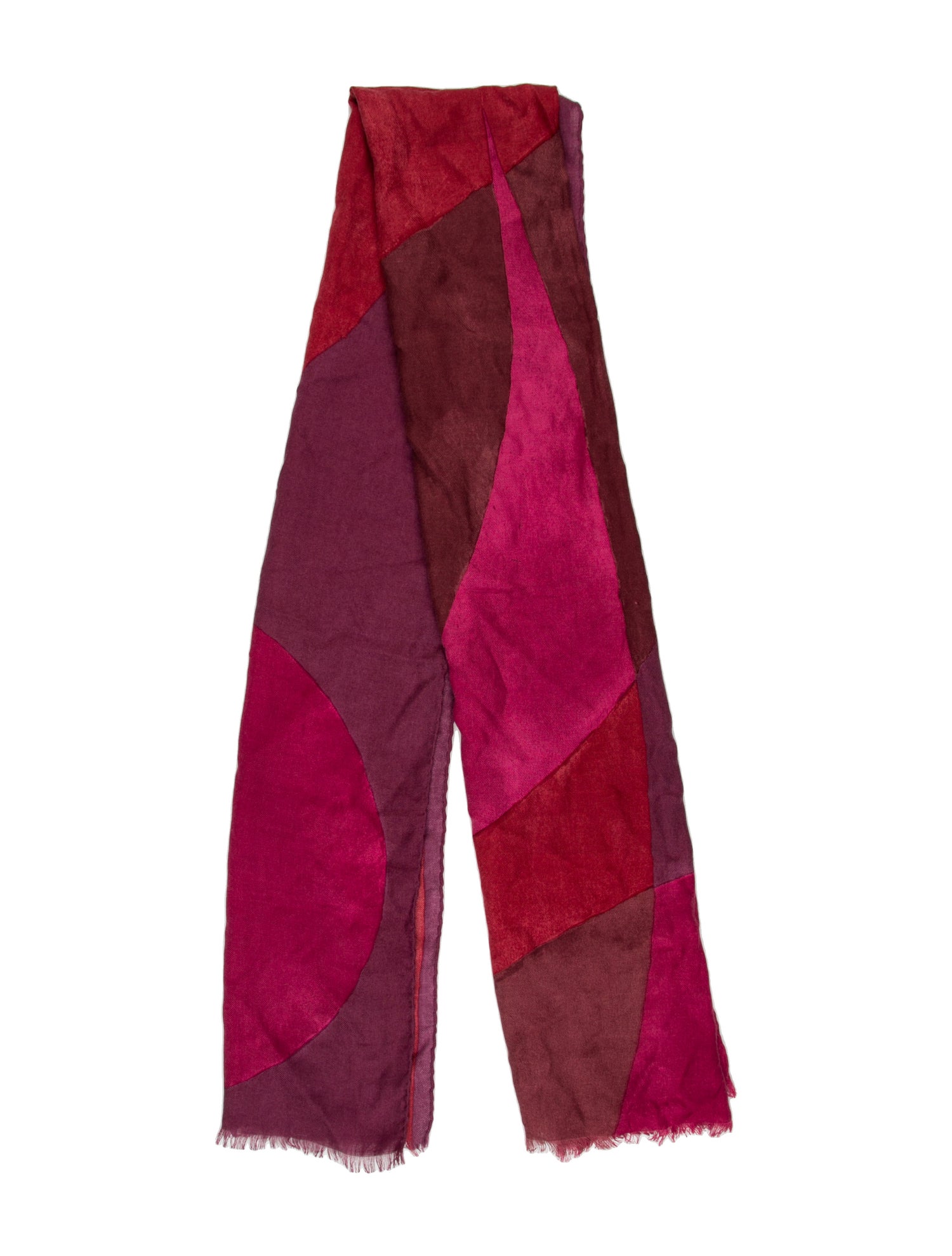 Salvatore Ferragamo Cashmere Scarf Red Printed Featuring