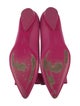Salvatore Ferragamo Leather Bow Accents Flats
