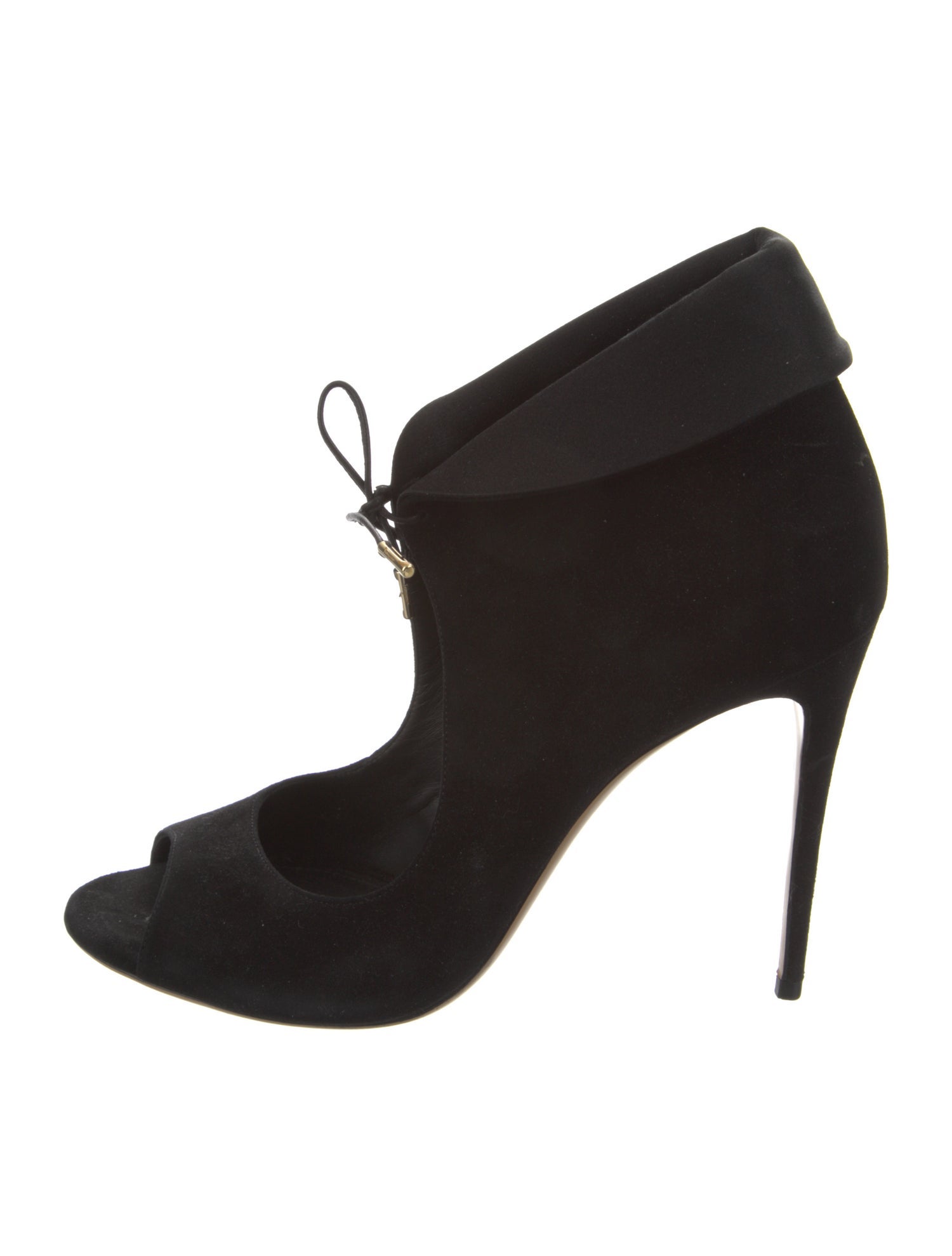 Salvatore Ferragamo Suede Bow Accents Pumps