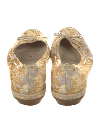 Salvatore Ferragamo Gancini Logo Canvas Ballet Flats
