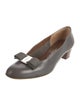 Salvatore Ferragamo Vara Bow Accent Leather Pumps