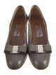 Salvatore Ferragamo Vara Bow Accent Leather Pumps