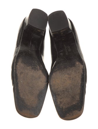 Salvatore Ferragamo Patent Leather Grosgrain Trim Flats