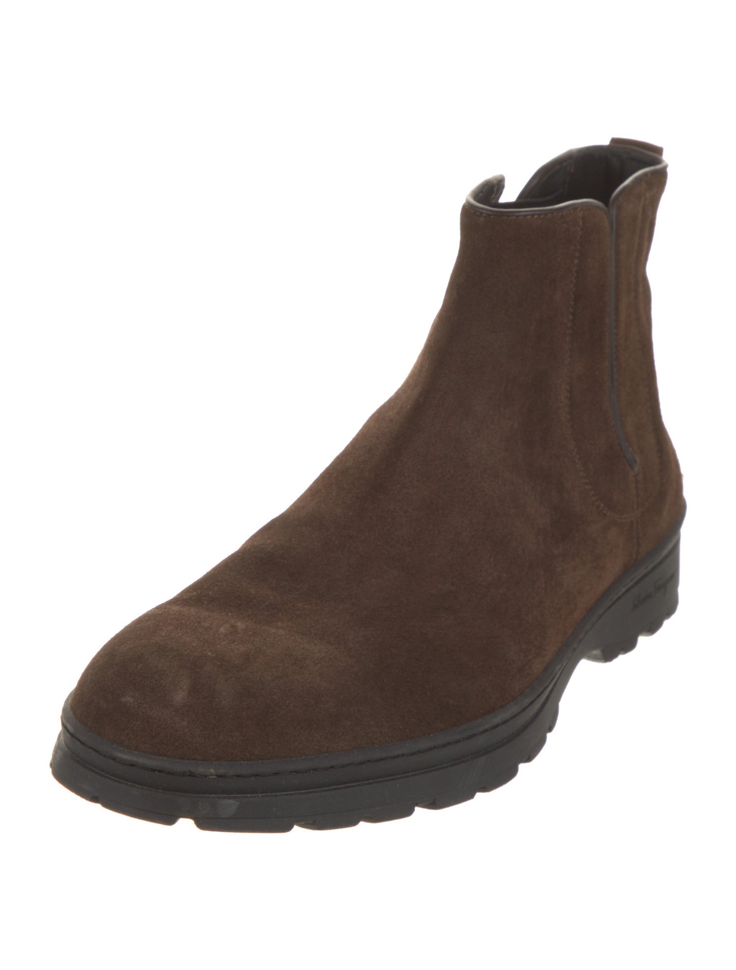 Salvatore Ferragamo Suede Chelsea Boots