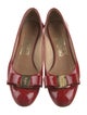 Salvatore Ferragamo Vara Bow Accent Patent Leather Flats