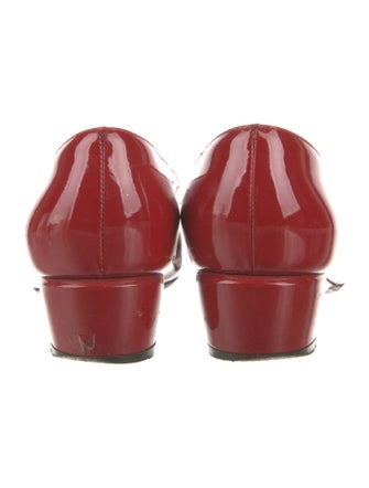 Salvatore Ferragamo Vara Bow Accent Patent Leather Flats