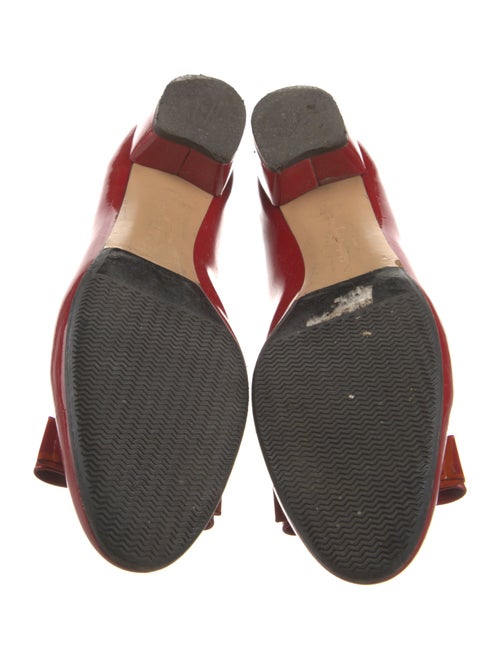 Salvatore Ferragamo Vara Bow Accent Patent Leather Flats