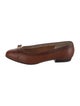 Salvatore Ferragamo Vara Bow Accent Leather Ballet Flats