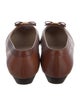 Salvatore Ferragamo Vara Bow Accent Leather Ballet Flats