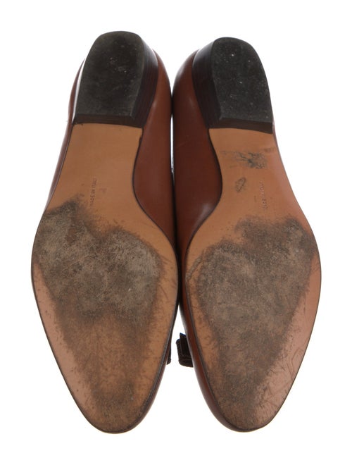 Salvatore Ferragamo Vara Bow Accent Leather Ballet Flats