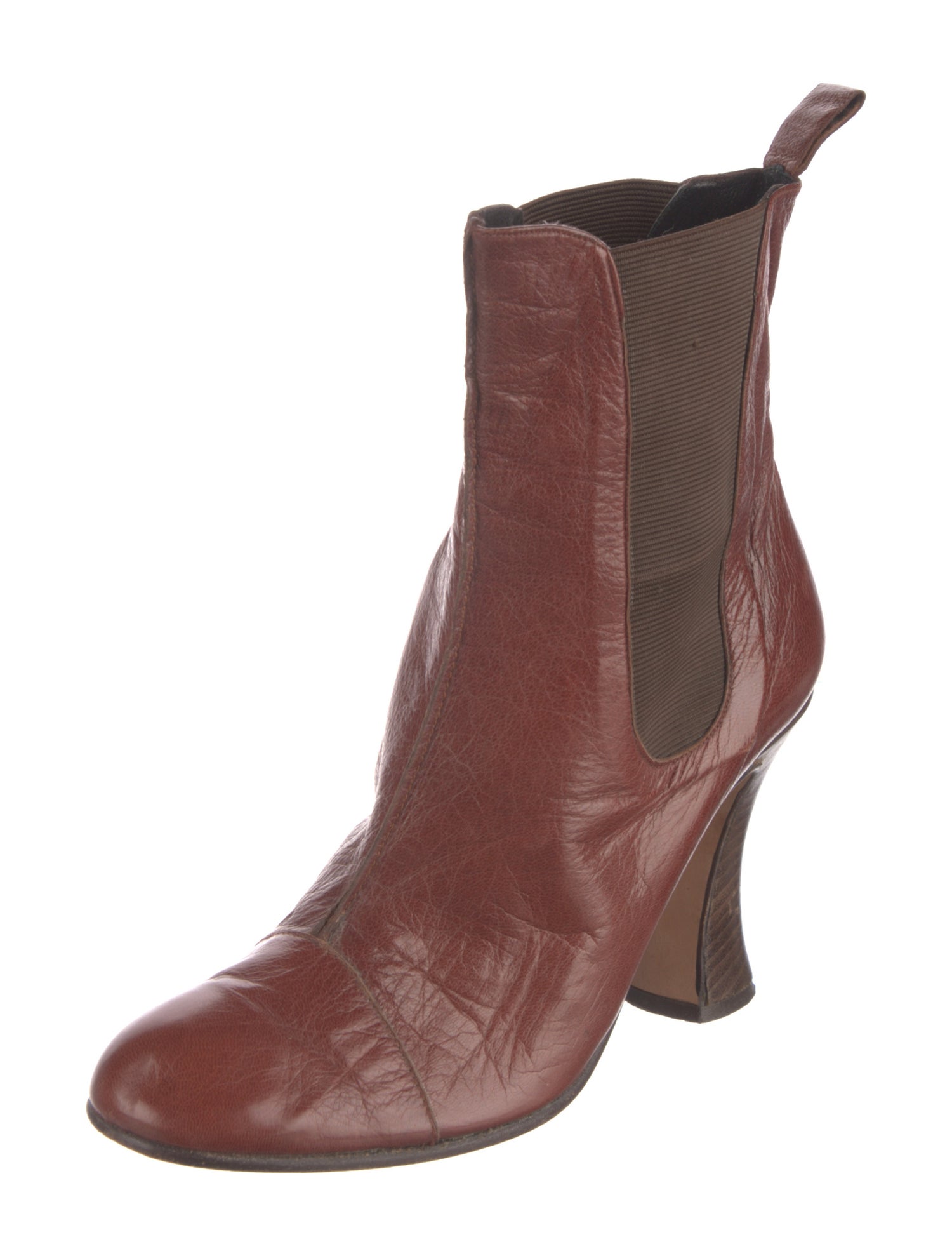 Salvatore Ferragamo Leather Chelsea Boots