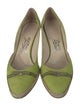 Salvatore Ferragamo Suede Printed Pumps