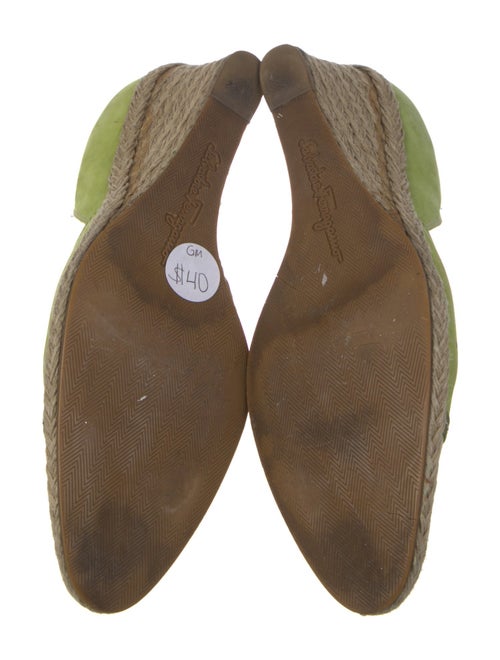 Salvatore Ferragamo Suede Printed Pumps